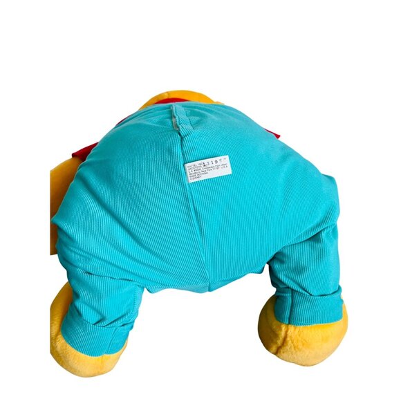 Vintage Disney Talking Winnie The Pooh Jumbo Plush In Overalls - Collectible - Picture 6 of 10